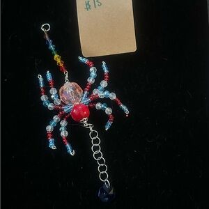 Colorful Beaded Spider Ornament
